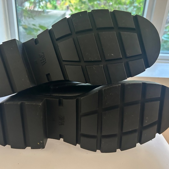 ZARA /BRAND NEW / Biker Boots / NWT /  BLACK / Size 39 (US 8 / 25.3 cm) - Picture 5 of 5